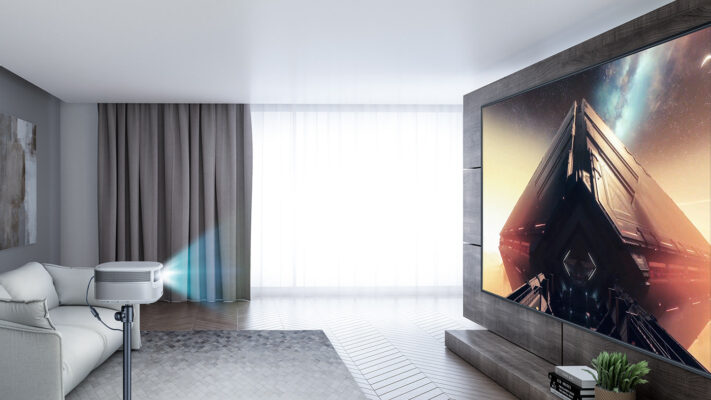 Máy chiếu phim gia đình giúp bạn có một không gian thoải mái